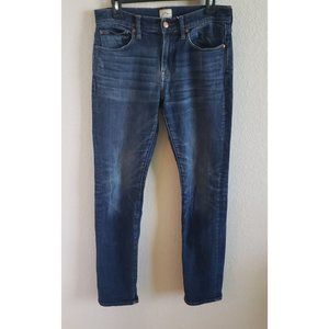 J.Crew Mens Size W30 L34  484 Slim-fit jean stretch dark wash in Japanese denim